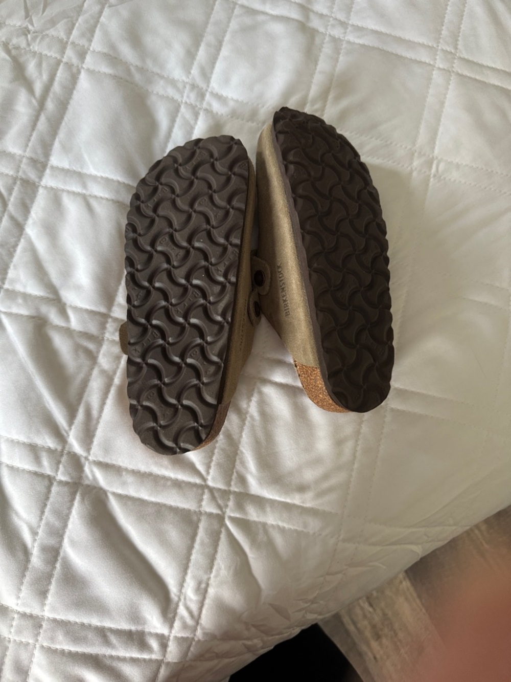 Birkenstock women’s Boston Suede Slip-On Clog in Taupe with Buckle size 36 NWOT - Picture 6 of 6